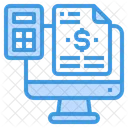 Computer Accounting File Icon