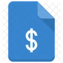 Financial File Dollar Icon