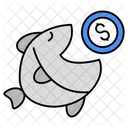 Financial Fish Seafood Creature Icon