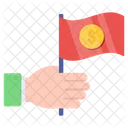 Financial Flag  Icon