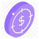Financial Target Financial Focus Financial Objective Icon