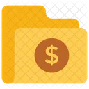 Financial Folder Dollar Icon