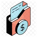 Financial Folder Financial Binder Financial Portfolio Icon