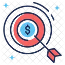 Financial Goal Aim Target Icon