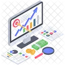 Financial Goals Financial Objective Financial Aim Icon