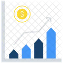 Financial Graph Cash Analysis Business Analytics Icon