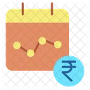 Imarketing Chart Rupees Financial Graph Rupee Marketing Chart Icon