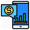 Phone Graph Online Icon