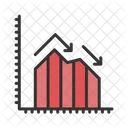 Financial Graph Decline  Icon