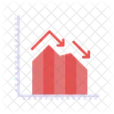 Financial Graph Decline  Icon