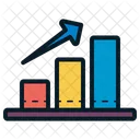 Financial Graph Growth  Icon
