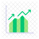 Financial Graph Growth  Icon