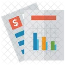 Graphical Representation Financial Graph Infographic Icon