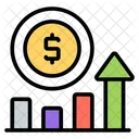 Financial Graph Infographic Statistics Icon