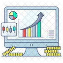 Business Growth Financial Growth Data Analytics Icon