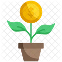Financial Growth Money Plant Money Growth Icon