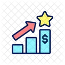 Financial Growth Compensation Growth Chart Icon