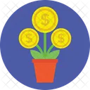 Finance Growth Dollar Icon