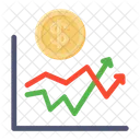 Financial Growth Chart Financial Graph Financial Analytics Icon