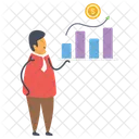 Growth Chart Financial Chart Data Analytics Icon