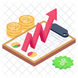 Financial Growth Chart  Icon
