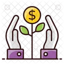 Financial Growth Financial Security Business Care Icon
