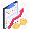Financial Chart Financial Graph Financial Growth Icon