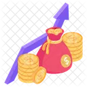 Financial Chart Financial Graph Financial Growth Icon