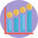 Accounting Graph Saving Icon