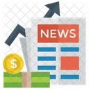 Financial Growth News Business Graph Business Growth Icon
