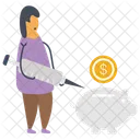 Financial Health Health Injection Financial Health Services Icon