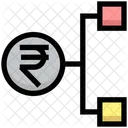 Rupees Network Rupees Hierarchy Rupees Icon
