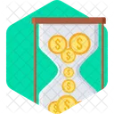 Financial Hourglass Chronometer Sandtime Icon