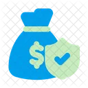 Financial Compensation Money Bag Icon