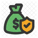 Financial Compensation Money Bag Icon