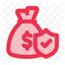 Financial Compensation Money Bag Icon