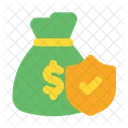 Financial Compensation Money Bag Icon