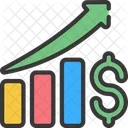 Financial Growth Data Analytics Icon