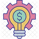 Dollar Bulb Conversion Money Icon