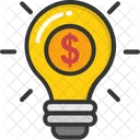Dollar Bulb Financial Icon