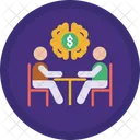 Dollar Brain Business Meeting Discuss Topic Icon