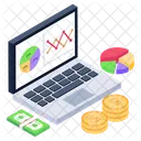 Financial Chart Financial Graph Business Analytics Icon