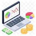 Financial Chart Financial Graph Business Analytics Icon