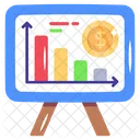 Financial Infographics  Icon