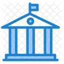 Financial Institute Bank Building Depository House Icon