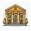 Bank Building Financial Institute Icon