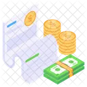 Dollar Bill Financial Invoice Financial Paper Icon
