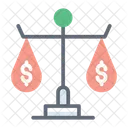 Justice Scale Financial Justice Business Justice Icon