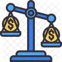Financial Law Balance Scale Law Icon