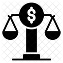 Justice Scale Financial Justice Business Justice Icon